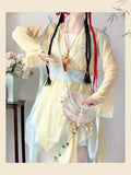 Olivegirl Hanfu Dress Fairy Elegant Sweet Original Xianxia Daily Ancient Style Set Summer Traditional Chinese Clothing