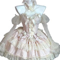 French Lolita Princess Dress Bow Flower Lace Fairy Young Girl's Clothing Fluffy Cake Lolita Dress Cosplay Costumes 2026