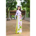 Olivegirl Aodai Vietnamese Traditionally Dress Long Qipao Two-piece Wide-leg Pants Cheongsam Aodai Dress Women's Clothing