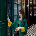 Jacquard Short Jacket Coat Women's Top 2026 Spring and Autumn Vintage Chinese Style Buttoned Cardigan Top Blouse