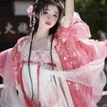 Olivegirl Flower God Hanfu Dress Tang Style Chest Length Butterfly Sleeve Heavy Embroidery Spring Summer Set Cosplay