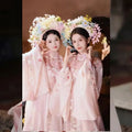 Pink Horse Face Skirt | Embroidered Hanfu Set | Ma Mian Skirt Spring Summer 2026
