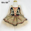 Olivegirl Children Stage Costume Ballet Tutu Dresses Kids Clothes Fairy Dress Girls Princess Ballet Performance Festival Dance