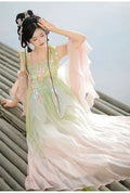 Olivegirl Hanfu Dress Women Chinese Ancient Traditional Hanfu Carnival Cosplay Costume Summer Hanfu Pink Purple Greren Dres
