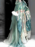 Warring States Hanfu Robe | Heavy Embroidery Cosplay Costume | Halloween & Carnival