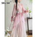 Olivegirl Original Hanfu Dress High-end Female Fairy Film TV Fairy Elegant Embroidery Daily Spring and Autumn Outfit Cosplay