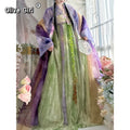 Olivegirl Hanfu Dress Tang Style Embroidery Flowered Fairy Goddess Cosplay Daily Spring Summer Travel Live Party Birthday