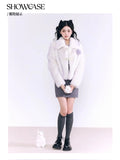 Olivegirl High End Purple Fur Plush Jacket Winter Women's Coat Lovely Super Warm Elegant Temperament INS Party New Year Live