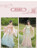 Olivegirl Hanfu Dress Women Chinese Ancient Traditional Hanfu Carnival Cosplay Costume Summer Hanfu Pink Purple Greren Dres