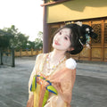 Olivegirl Hanfu Dress Original Han Tang Embroidery Chest length Skirt Set Chinese Hanfu Women's Clothing Spring Summer