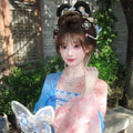 Olivegirl Hanfu Dress Tang Style Spring Summer Embroidery Ethereal Daily Wear Women's Clothing Outfit Cosplay