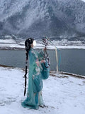 Warring States Hanfu Robe | Heavy Embroidery Cosplay Costume | Halloween & Carnival
