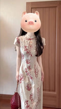 Olivegirl 2026 Summer Dress Chinese Retro Embroidered Cheongsams Improved Qipao Temperament One-piece Stunning Dress