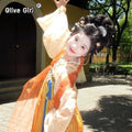 Olivegirl Hanfu Dress Original Han Tang Embroidery Chest length Skirt Set Chinese Hanfu Women's Clothing Spring Summer