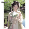 Hanfu Dress Original Tang Dynasty Floor-Length Embroiderd Daily Cheongsam Full Set Printed Chinese Embroidered Skirt