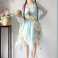 Olivegirl Hanfu Dress Fairy Elegant Sweet Original Xianxia Daily Ancient Style Set Summer Traditional Chinese Clothing