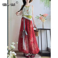 olivegirl Hanfu Set Jacquard Vest Strappy Lantern Pants Daily Commute Han Element Ensemble Women's Summer 2026