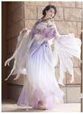 Tang Dynasty Hanfu Dress | Chest-Length Skirt | Floral Fairy Cosplay Set