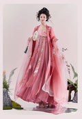 Original Hanfu Dress for Women Tang Style Plus Size Chest Length Hezi Skirt Heavy Embroidery Big Sleeved Shirt Spring Cospaly