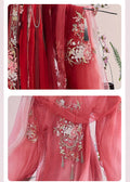 Original Hanfu Dress for Women Tang Style Plus Size Chest Length Hezi Skirt Heavy Embroidery Big Sleeved Shirt Spring Cospaly