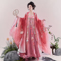 Original Hanfu Dress for Women Tang Style Plus Size Chest Length Hezi Skirt Heavy Embroidery Big Sleeved Shirt Spring Cospaly
