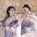 Tang Dynasty Hanfu Dress | Chest-Length Skirt | Floral Fairy Cosplay Set