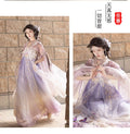 Tang Dynasty Hanfu Dress | Chest-Length Skirt | Floral Fairy Cosplay Set